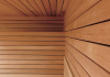 Canadian red cedar sauna wall
