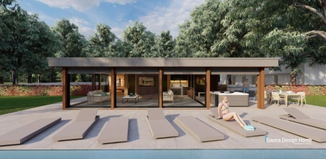 Unique panoramic outdoor sauna house Horizont 2025 Unique panoramic outdoor sauna house Horizont 2025
