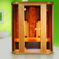 Infrared sauna with Philips Vitae and himalayan therapy