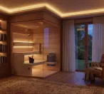 Sauna wellness interior Sauna wellness interior