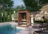 Outdoor combi sauna