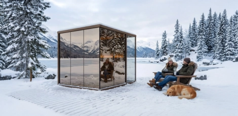 Mirror Glass Sauna Mirror Glass Sauna