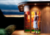 Garden Sauna with finnish sauna and infrared sauna