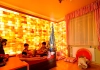 Himalayan salt wall built in children room