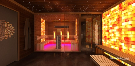 Infrared sauna and finnish sauna wellness at home