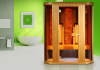 Infrared sauna with himalayan salt therapy