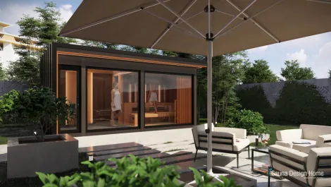 Customized exclusive sauna wellness made from solid wood Customized exclusive sauna wellness made from solid wood