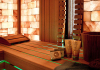 Combined sauna with Himalayan salt therapy