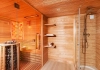 Sauna house with shower