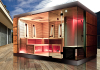 Outdoor combined sauna house