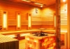 Finnish sauna with infrared therapy