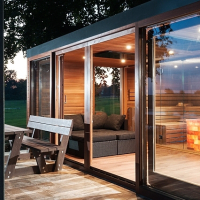 Invidual sauna house with comfort heating