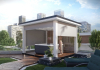 Outdoor Pergola in White with Villeroy &amp; Boch Jacuzzi and zipSCREEN Shading